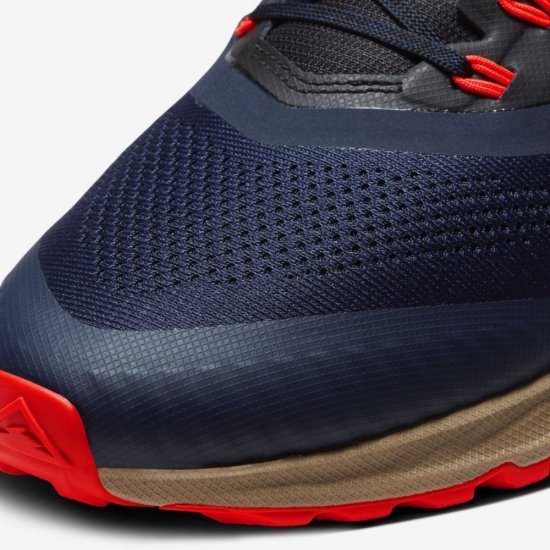 Nike Air Zoom Pegasus 36 Trail | Obsidian / Black / Laser Crimson / Magma Orange - Click Image to Close