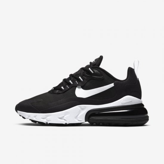 Nike Air Max 270 React | Black / Black / White - Click Image to Close