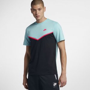 Nike Sportswear Windrunner | Bleached Aqua / Black / Bleached Aqua / Racer Pink