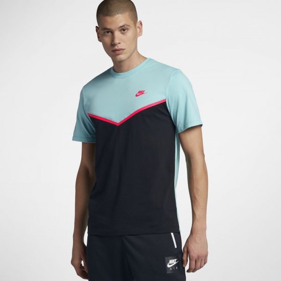 Nike Sportswear Windrunner | Bleached Aqua / Black / Bleached Aqua / Racer Pink - Click Image to Close