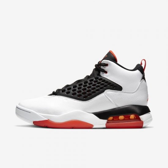 Jordan Maxin 200 | White / Black / Team Orange - Click Image to Close