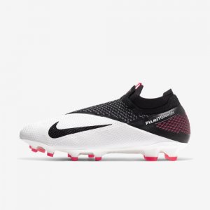 Nike Phantom Vision 2 Elite Dynamic Fit FG | White / Laser Crimson / Black