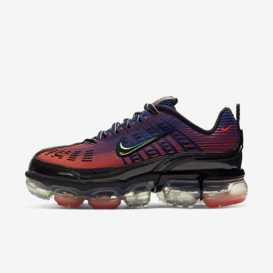 Nike Air VaporMax 360 | Blue Void / Magic Ember / Vivid Purple / Kinetic Green - Click Image to Close