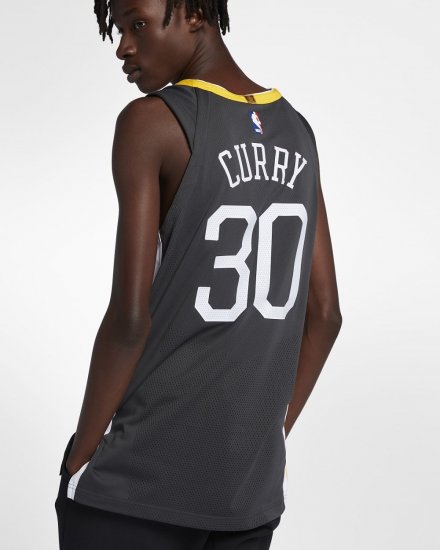 Stephen Curry Statement Edition Authentic (Golden State Warriors) | Anthracite - Click Image to Close