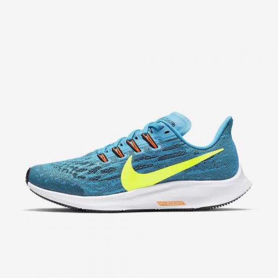 Nike Air Zoom Pegasus 36 | Laser Blue / Black / Hyper Crimson / Lemon Venom - Click Image to Close