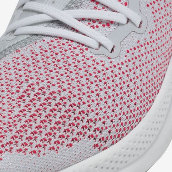 Nike Joyride Run Flyknit | Pure Platinum / White / Stealth / Laser Crimson - Click Image to Close