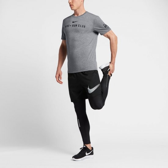 Nike Dri-FIT Run Club | Carbon Heather / Black - Click Image to Close