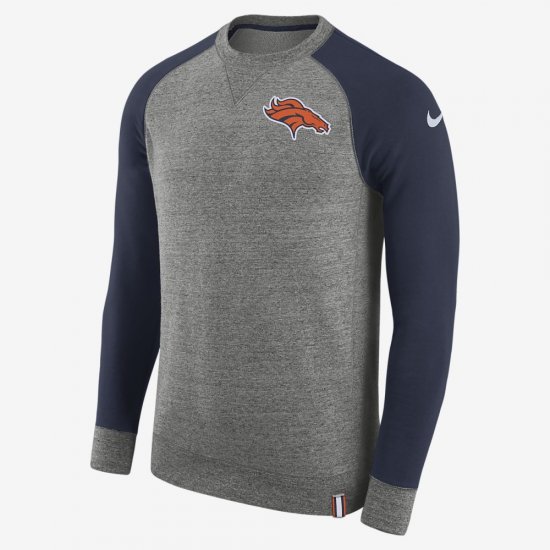 Nike AW77 (NFL Broncos) | Carbon Heather / College Navy / White - Click Image to Close