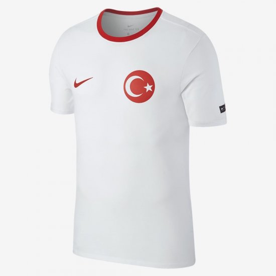 Turkey Crest | White / University Red - Click Image to Close