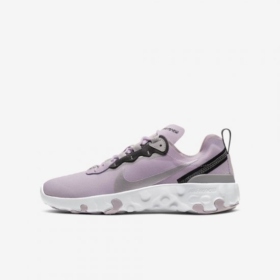 Nike Renew Element 55 | Iced Lilac / Off Noir / Light Smoke Grey / Metallic Silver - Click Image to Close