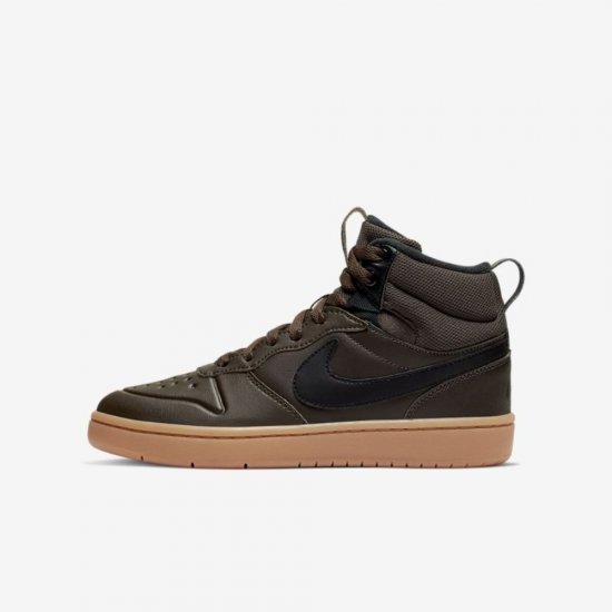 Nike Court Borough Mid 2 Boot | Baroque Brown / Gum Medium Brown / Black - Click Image to Close