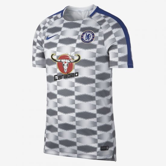 Chelsea FC Dry Squad | White / White / Rush Blue / Rush Blue - Click Image to Close