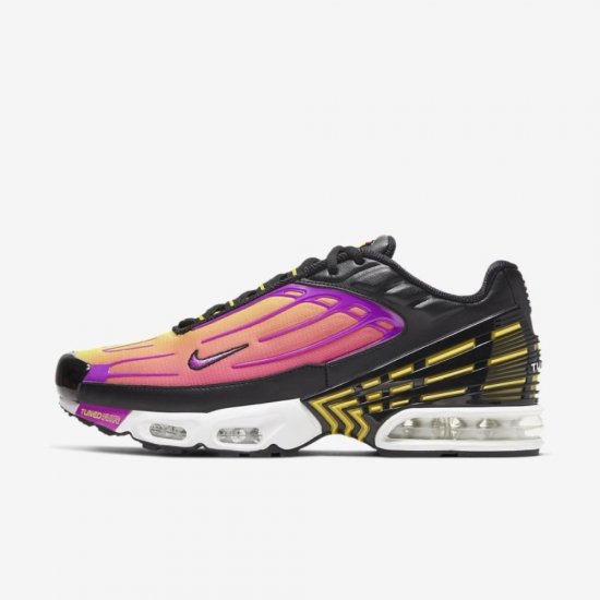 Nike Air Max Plus III | Black / Dynamic Yellow / Pink Blast / Hyper Violet - Click Image to Close