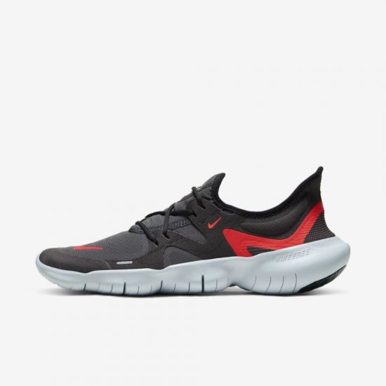 Nike Free RN 5.0 | Black / Anthracite / Bright Crimson - Click Image to Close