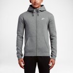 Nike Sportswear Full-Zip | Dark Grey Heather / Dark Grey Heather / White