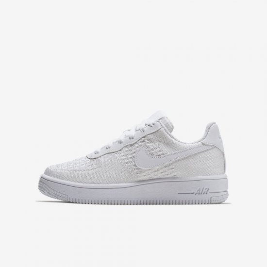 Nike Air Force 1 Flyknit 2.0 | White / White / White - Click Image to Close