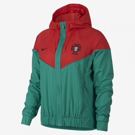 Portugal Windrunner | Kinetic Green / Challenge Red / Black - Click Image to Close