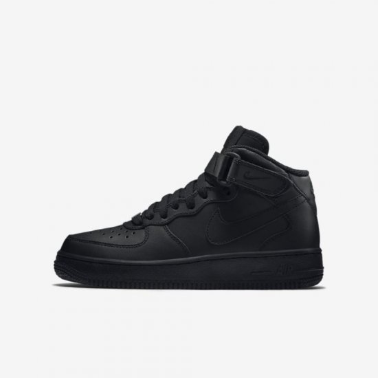 Nike Air Force 1 Mid 06 | Black / Black - Click Image to Close