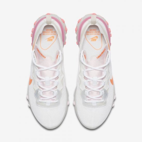 Nike React Element 55 | White / Digital Pink / Pink Foam / Hyper Crimson - Click Image to Close