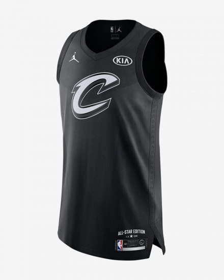 LeBron James All-Star Edition Authentic Jersey | Black - Click Image to Close