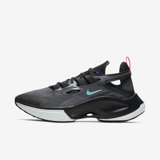 Nike Signal D/MS/X | Black / Off Noir / Rush Violet / Dark Grey - Click Image to Close