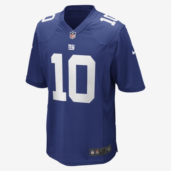 NFL New York Giants American Football Game Jersey (Eli Manning) | Rush Blue - Click Image to Close