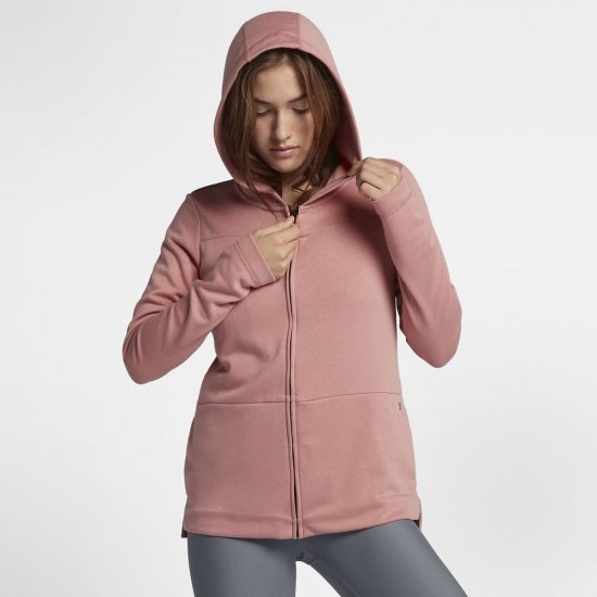 Hurley One And Only Top Full Zip | Rust Pink - Click Image to Close