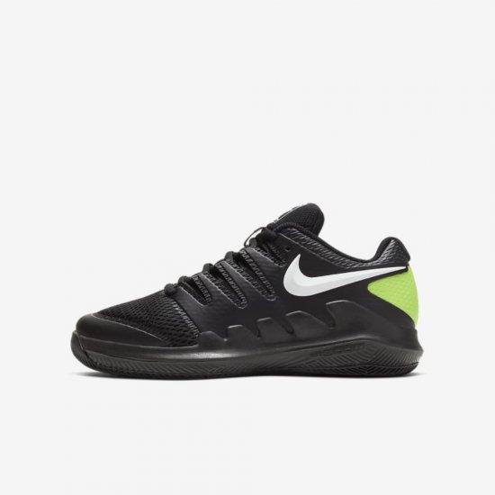 NikeCourt Jr. Vapor X | Black / Volt / White - Click Image to Close