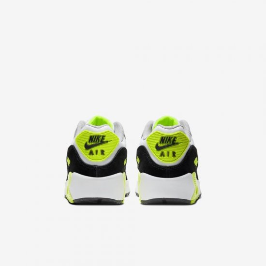 Nike Air Max 90 LTR | White / Light Smoke Grey / Volt / Particle Grey - Click Image to Close