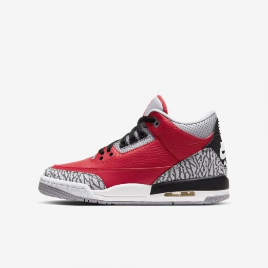 Air Jordan 3 Retro SE | Fire Red / Cement Grey / Black / Fire Red - Click Image to Close