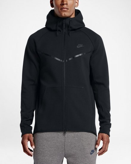 Nike Sportswear Tech Fleece Windrunner | Black / Black / Black - Click Image to Close