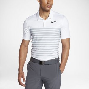 Nike Dry Heather Stripe | White / Wolf Grey / Black