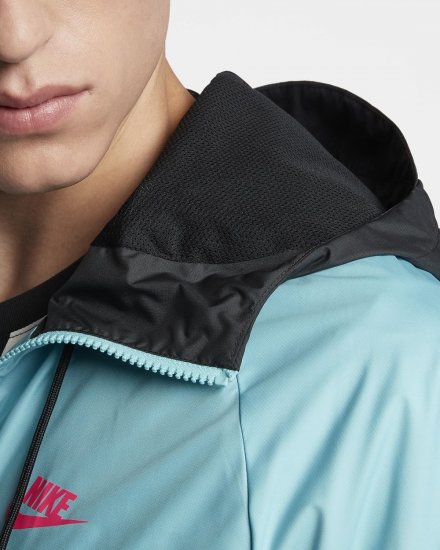 Nike Sportswear Windrunner | Black / Bleached Aqua / White / Racer Pink - Click Image to Close