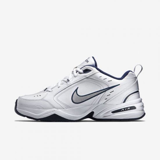 Nike Air Monarch IV | White / Metallic Silver - Click Image to Close