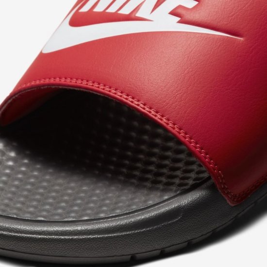 Nike Benassi | Iron Grey / Track Red / White - Click Image to Close