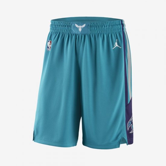 Charlotte Hornets Jordan Icon Edition Swingman | Rapid Teal / New Orchid / White - Click Image to Close