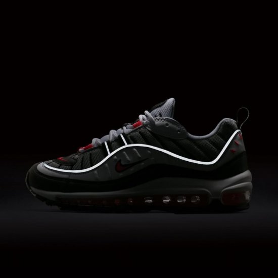 Nike Air Max 98 | White / Dust / Reflect Silver / Solar Red - Click Image to Close
