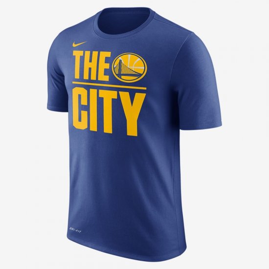 Golden State Warriors Nike Dry | Rush Blue - Click Image to Close