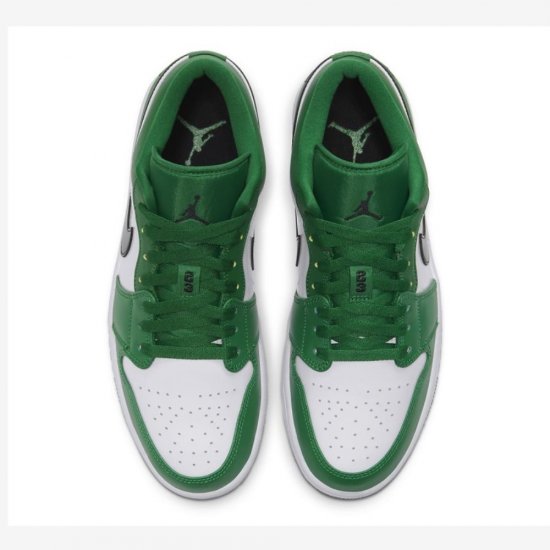 Air Jordan 1 Low | Pine Green / White / Black - Click Image to Close