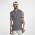 Nike Dri-FIT Pique Stripe | Gunsmoke / White / Black