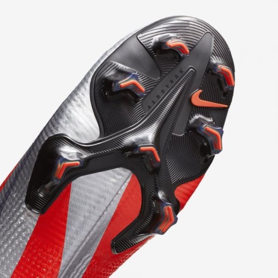 Nike Mercurial Vapor 13 Elite FG | Max Orange / Metallic Silver / Black / Abyss - Click Image to Close