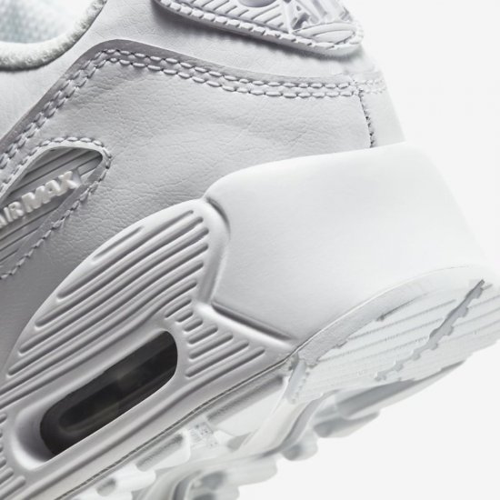 Nike Air Max 90 | White / Metallic Silver / White / White - Click Image to Close