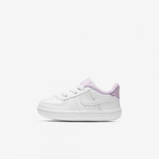 Nike Force 1 Cot | White / Iced Lilac / White - Click Image to Close