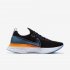 Nike React Infinity Run Flyknit | Black / Laser Orange / White / University Blue