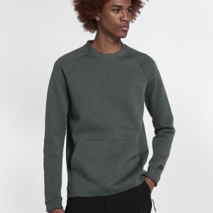 Nike Sportswear Tech Fleece Crew | Outdoor Green / Heather / Black