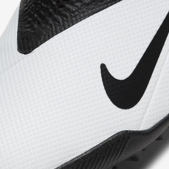 Nike Jr. Phantom Vision 2 Academy Dynamic Fit TF | White / Laser Crimson / Black - Click Image to Close