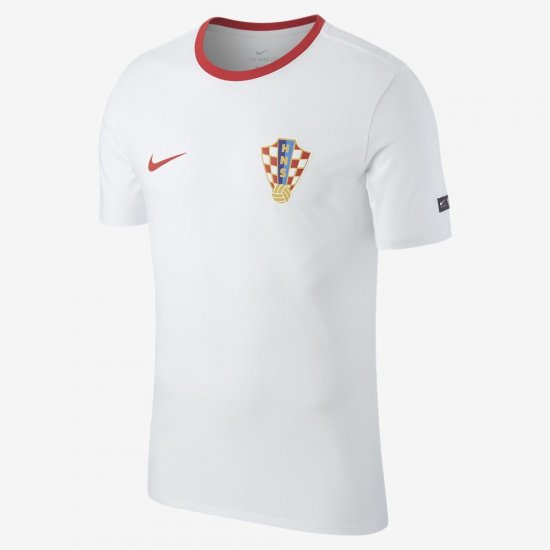 Croatia Crest | White / University Red - Click Image to Close