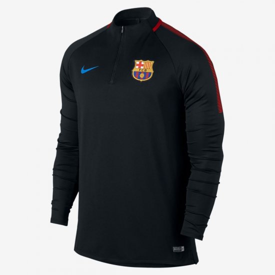FC Barcelona Dri-FIT Squad Drill | Black / Black / University Red / Soar - Click Image to Close