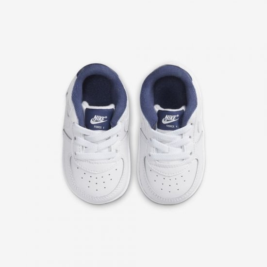 Nike Force 1 Cot | White / Deep Royal Blue / White - Click Image to Close