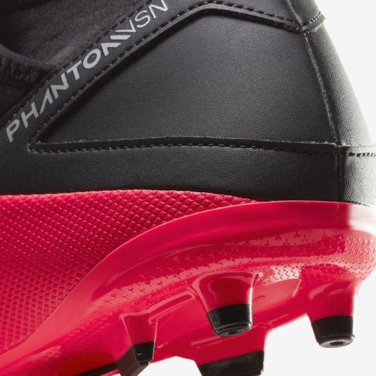 Nike Phantom Vision 2 Club Dynamic Fit MG | Laser Crimson / Black / Metallic Silver - Click Image to Close